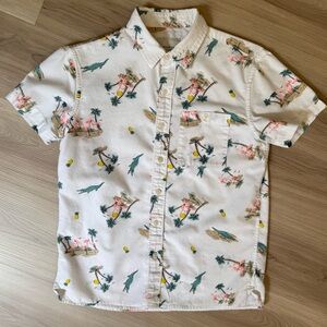 Men’s American Eagle Tropical Print Short Sleeve Shirt
Size: XS
